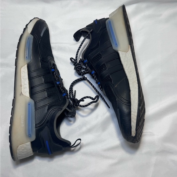 ADIDAS ORIGINALS NMD V3 BOOST 3 STRIPE MENS SHOES. BLACK/...